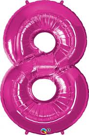 Numbers 8 Foil Balloon