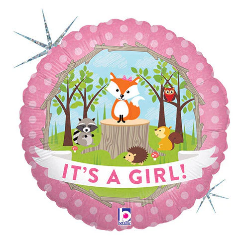 It's a girl foil balloons.