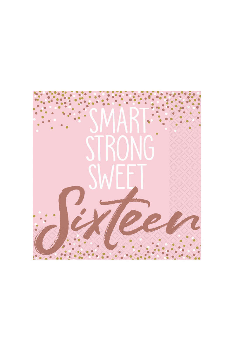 Sixteen Blush Pink Party Napkins