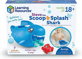 Learning resources steve the scoop & splash shark bath