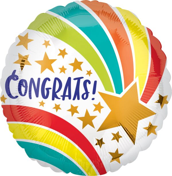 Congratulations foil balloons.
