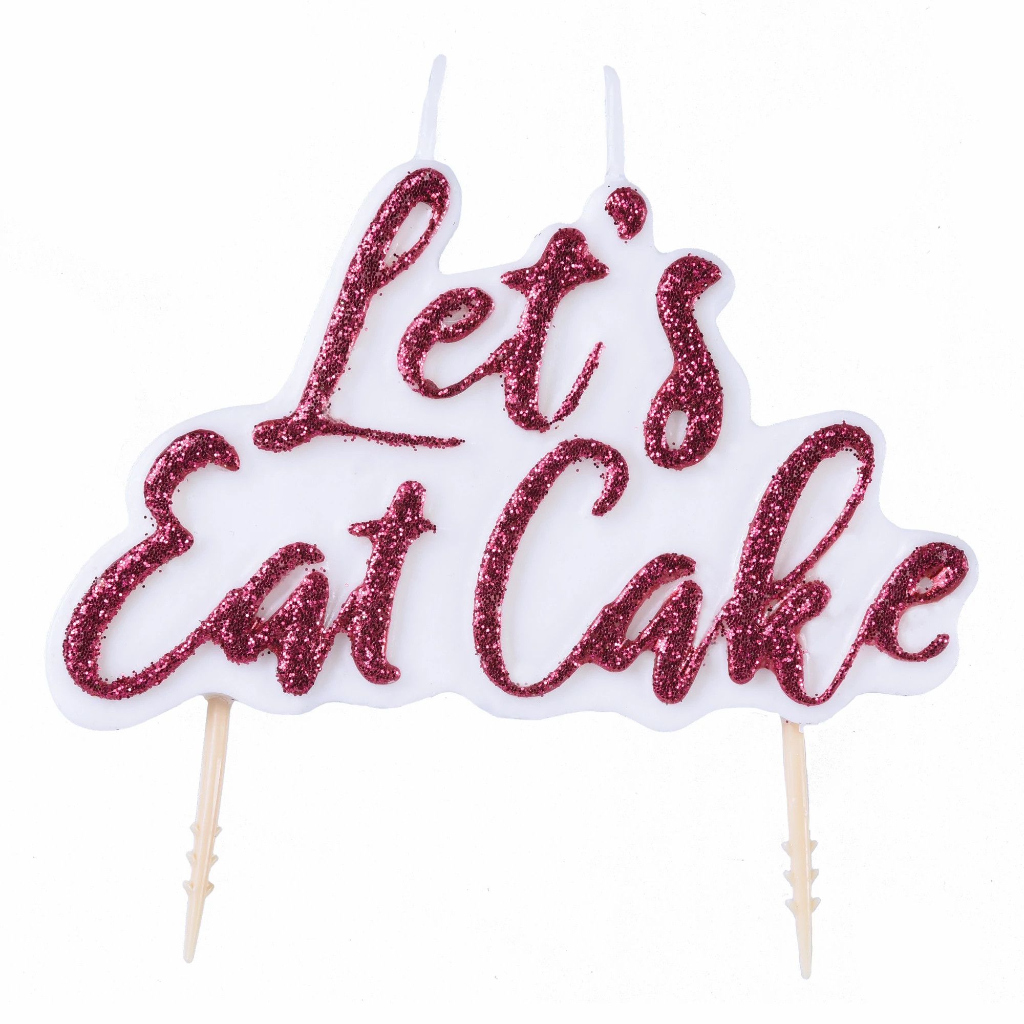 let's eat Cake Candle