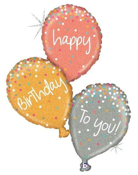32" Rose Gold Happy Birthday To You Balloon