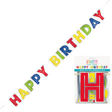 Happy Birthday Party Foil Banners