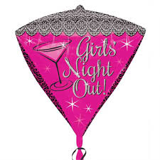 Girls Night Out Diamondz Ultrashape Balloon 38cm