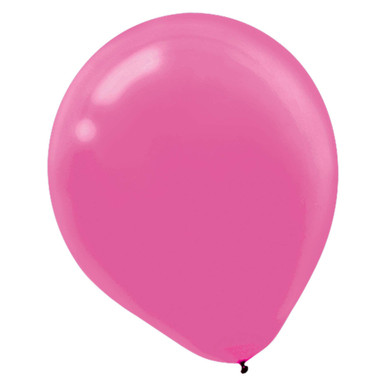 Bright Pink 12in-72ct Latex Balloon