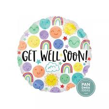 'Get well soon' foil balloon