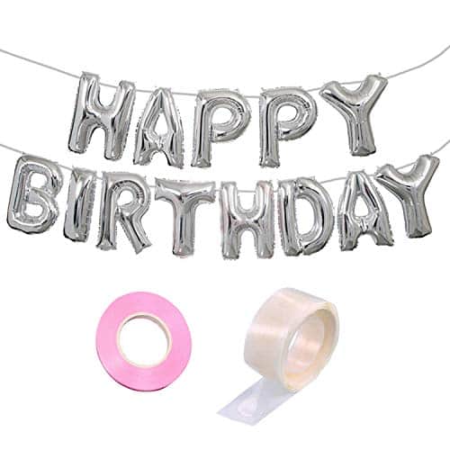 Happy Birthday Letter Foil Balloon Banner
