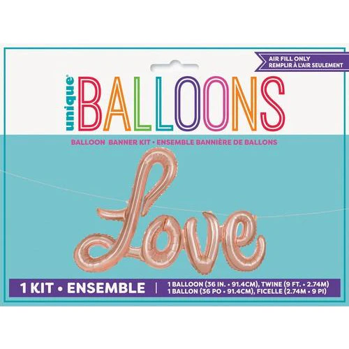 Love Letter Foil Balloon Banner