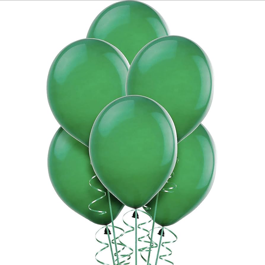 Festive Green 12in-72ct Latex Balloon