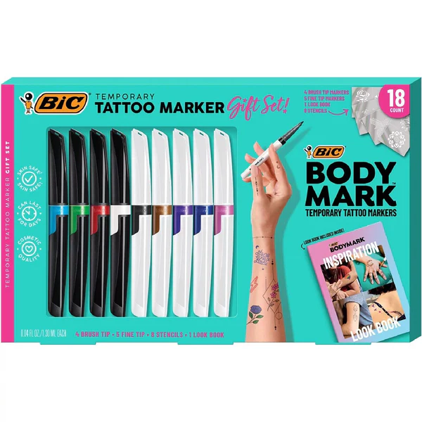Temporary Tattoo Body Markers Kit