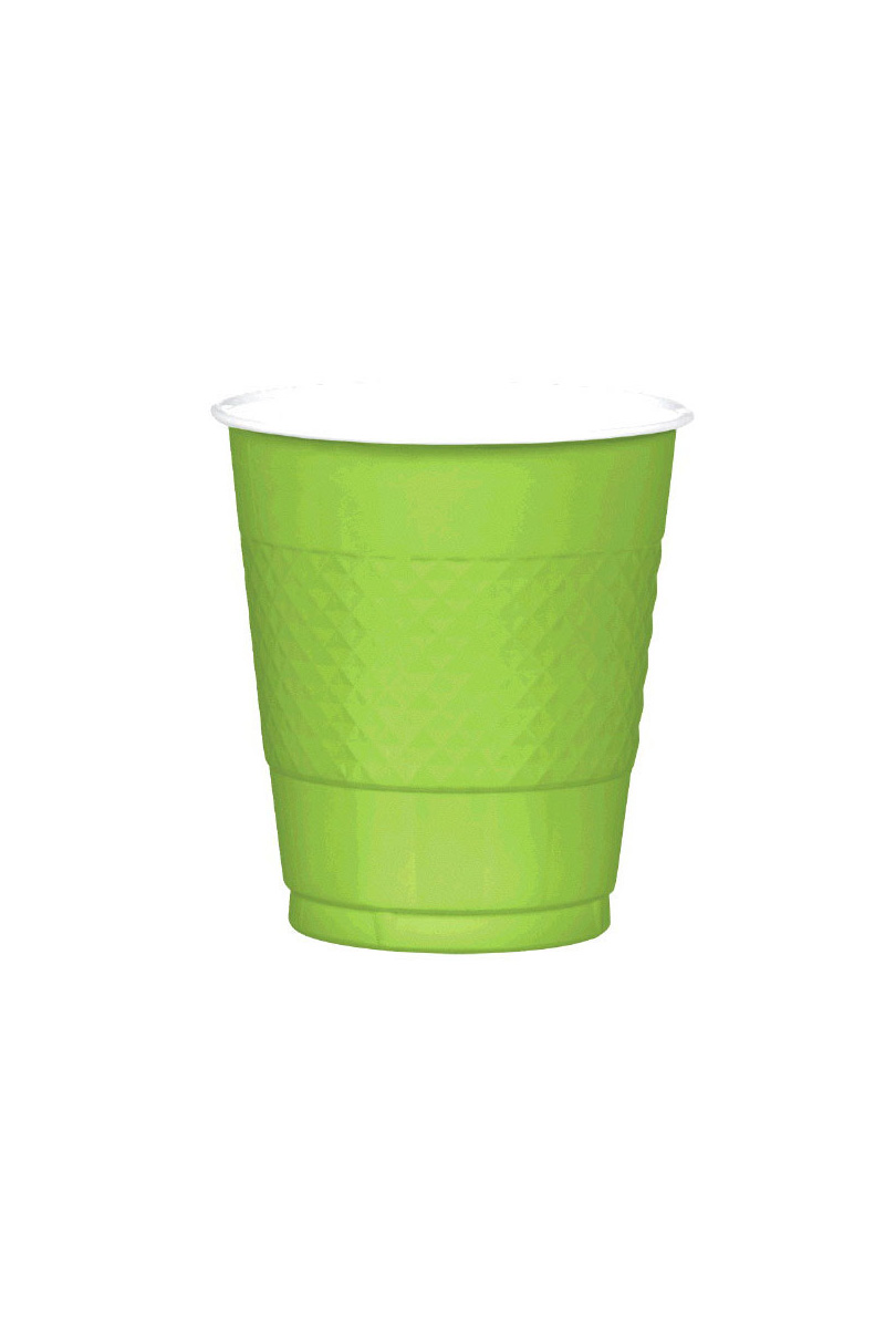 Lime Plastic Cups 12 oz.