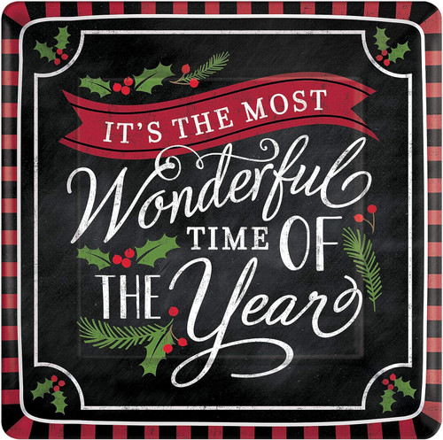 The Most Wonderful Time of the Year 18ct Plates