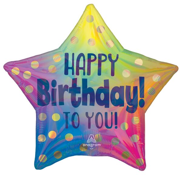 18 inch Happy Birthday To You Gold Dost Balloon