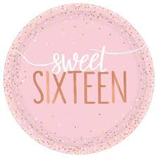 Sixteen Blush 8 count 7 inch plates