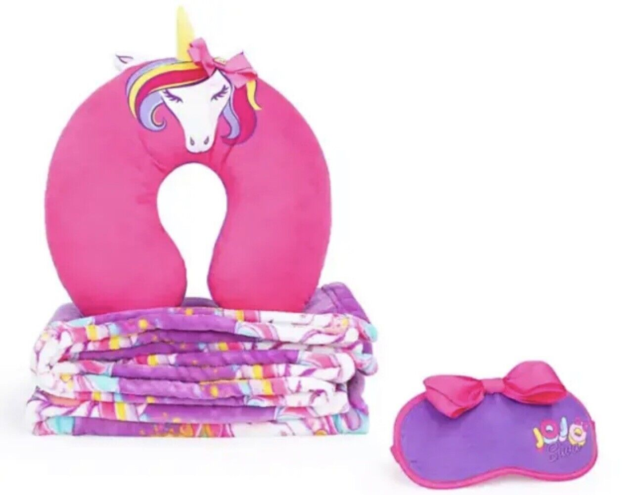 Jojo Siwa Unicorn Rainbow 3Piece Travel Set Blank