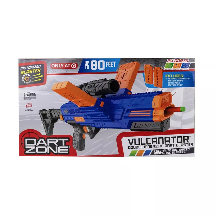 Dart Zone Motorized Vulcanator Double Magazine Da