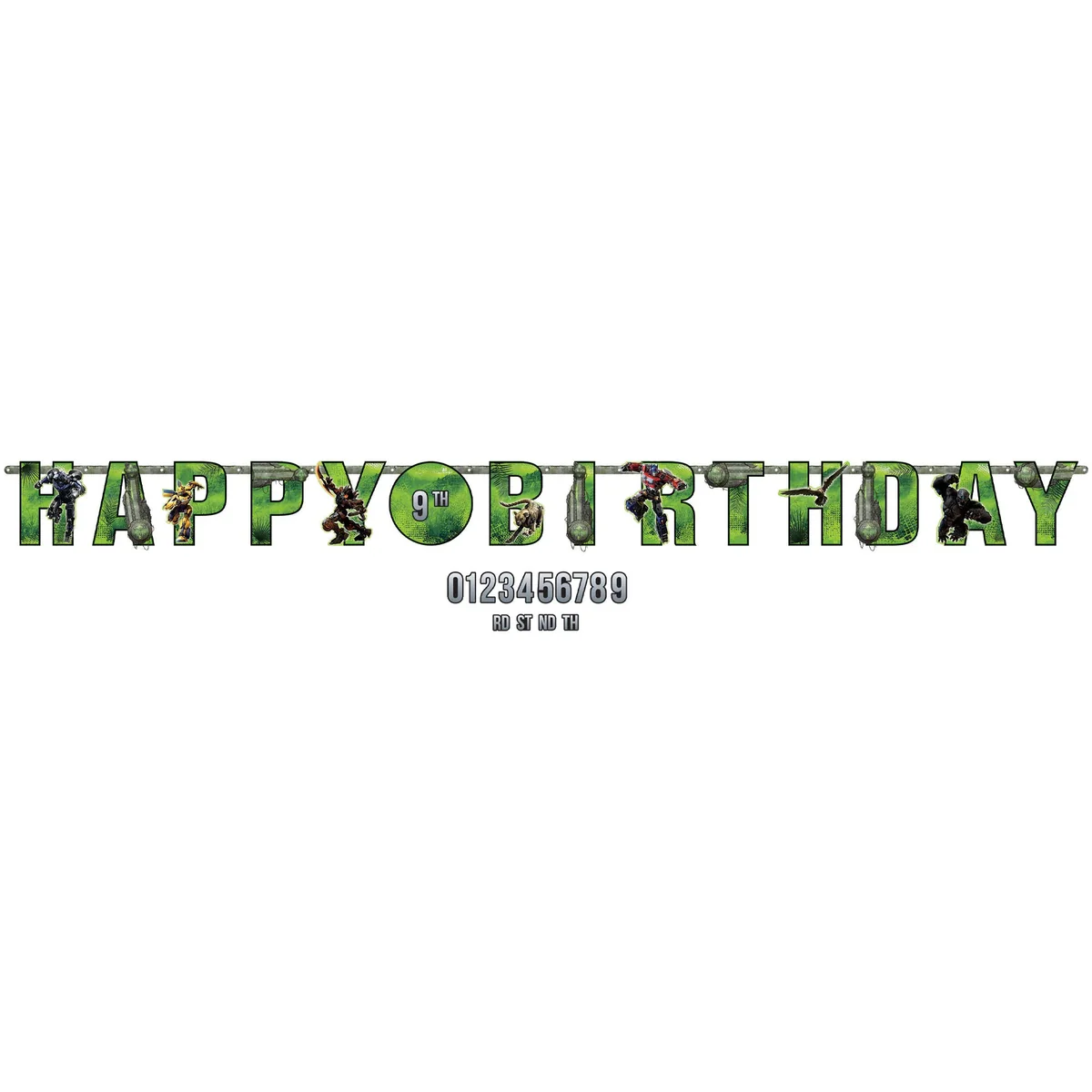 Transformers Happy Birthday Jumbo Banner