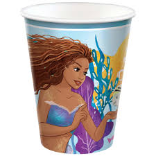 The Little Mermaid Birthday Paper Cups, 9 Oz, 8 Count