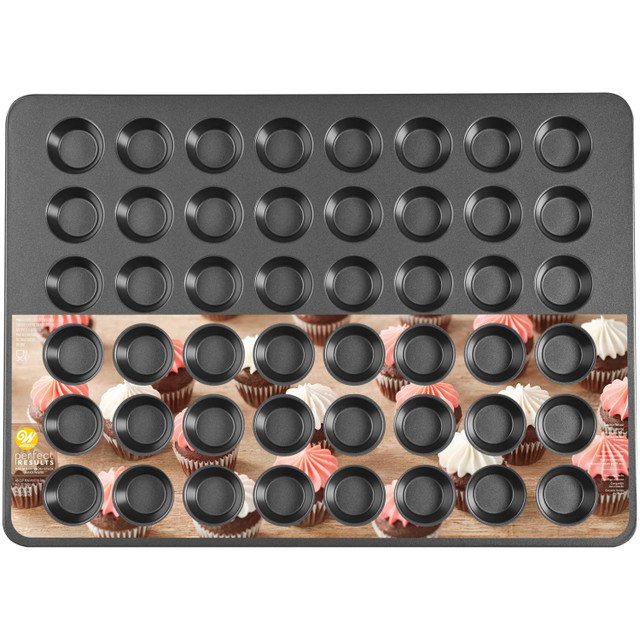 Wilton NonStick Mega Mini Muffin and Cupcake Pan 48CT