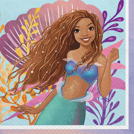 The Little Mermaid Birthday Large Lunch Napkins