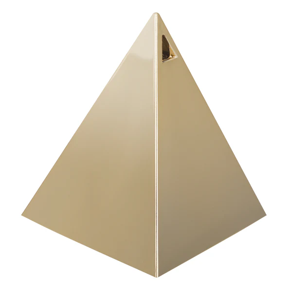 pyramid balloon weight gold