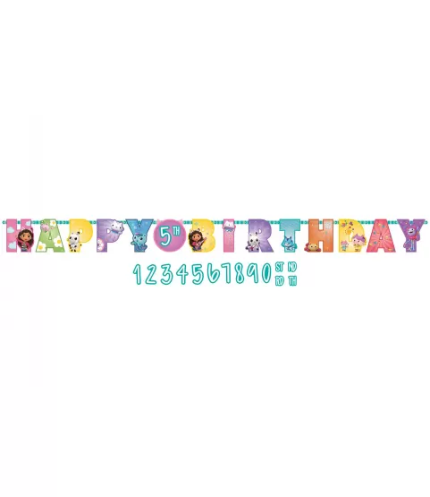 Gabby's Dollhouse Happy Birthday Jumbo Banner Kit