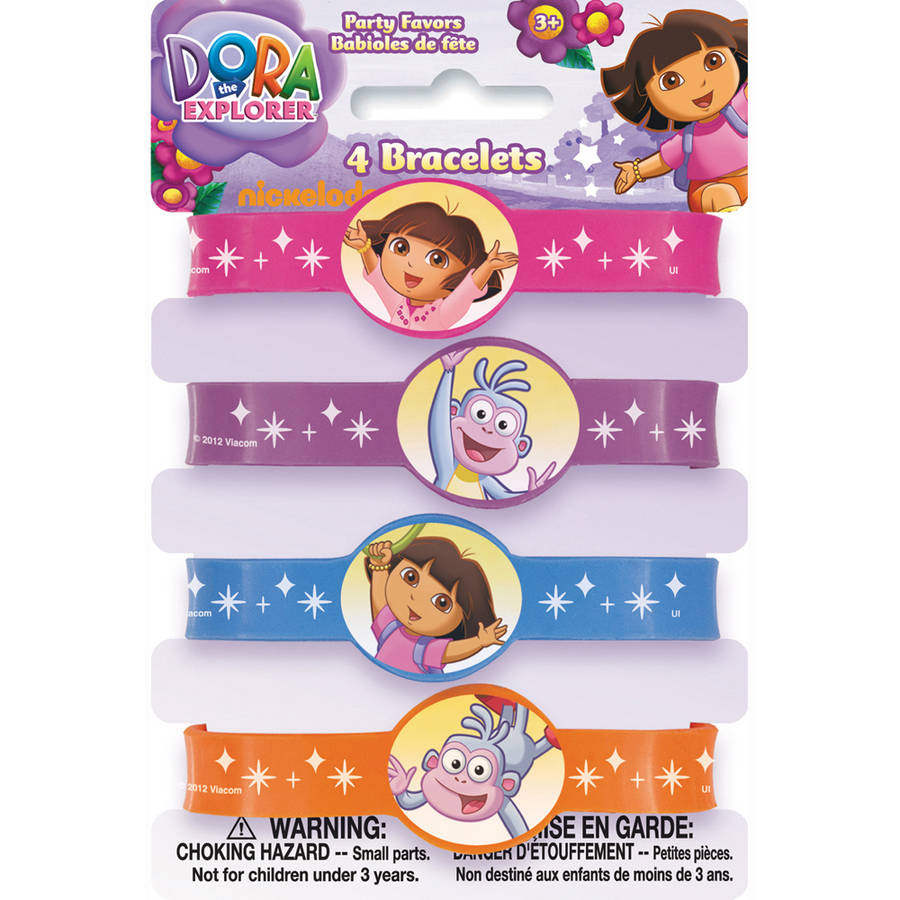 Dora The Explorer Rubber Bracelet Party Favors
