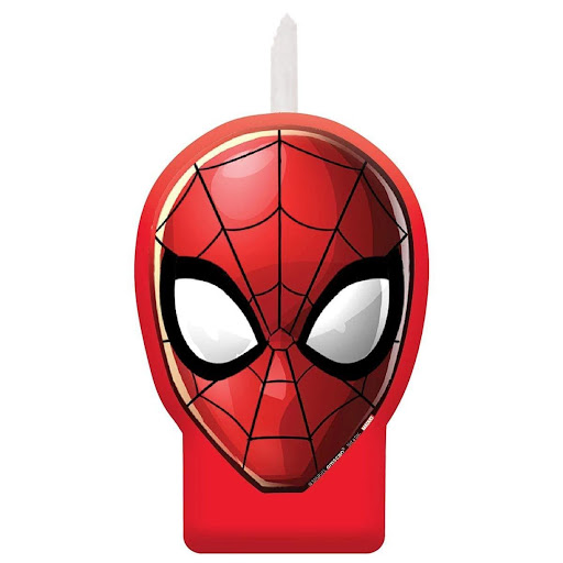 Spiderman birthday candle 1pc