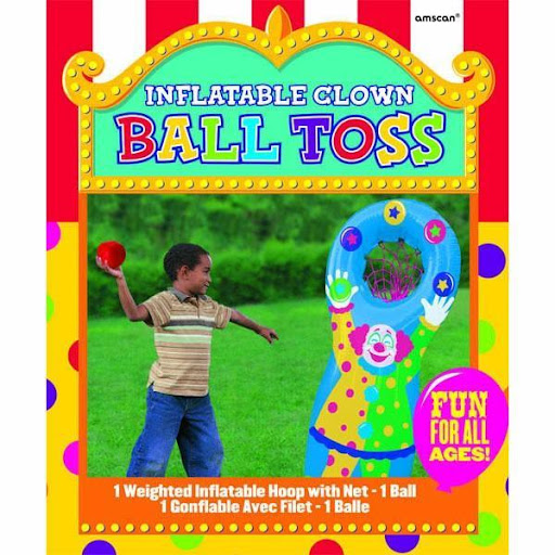 Inflatable Clown Ball Toss Game