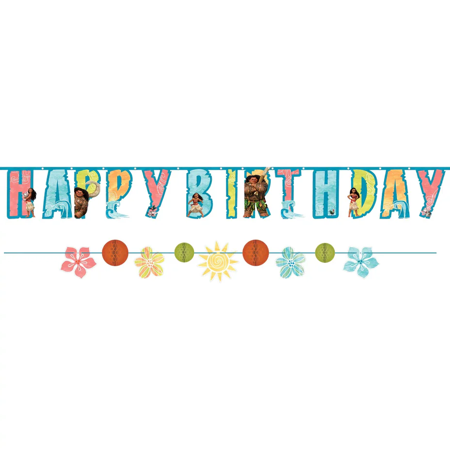 Moana HBD banner Kit
