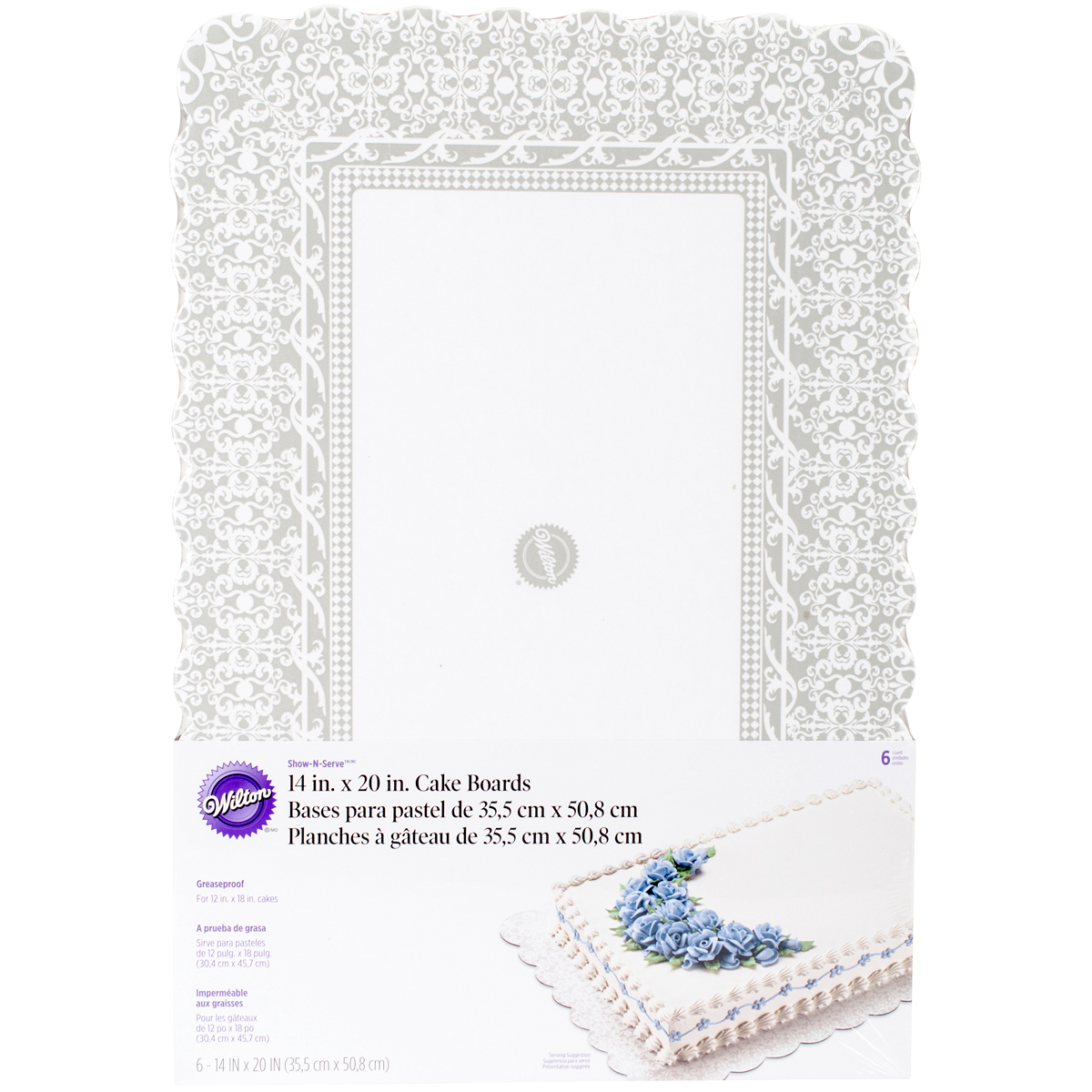 Wilton Cake Boards (Scallop edges)