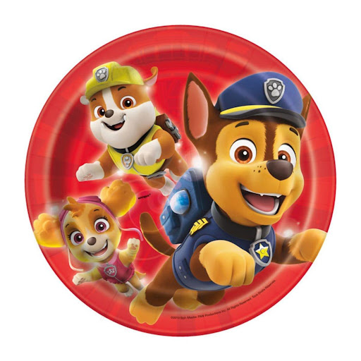 Paw Patrol Round 7 Inch Dessert Plates