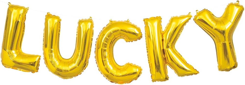 Unique lucky ballooon banner kit 14inches