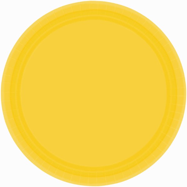 Yellow Sunshine 20ct 7inch Plates