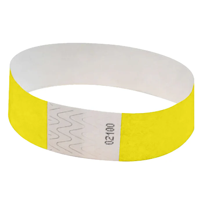 Yellow 100ct Wristbands