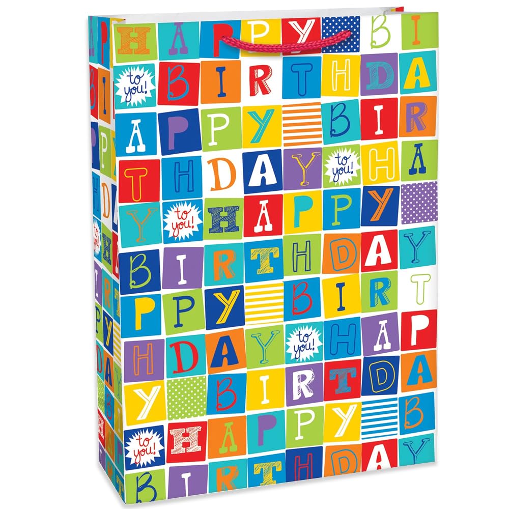Happy Birthday Jumbo Gift Bags