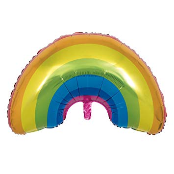 Giant Foil Rainbow Balloon