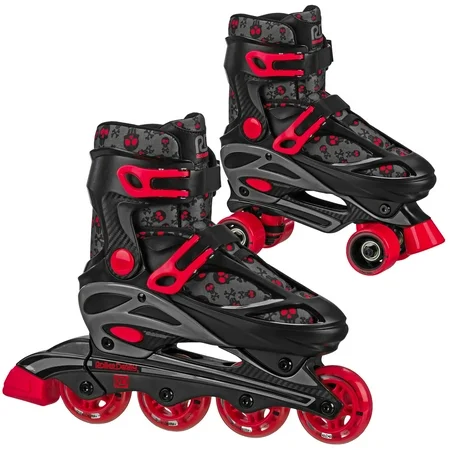 Roller Derby 2in1 Inline Skates Red