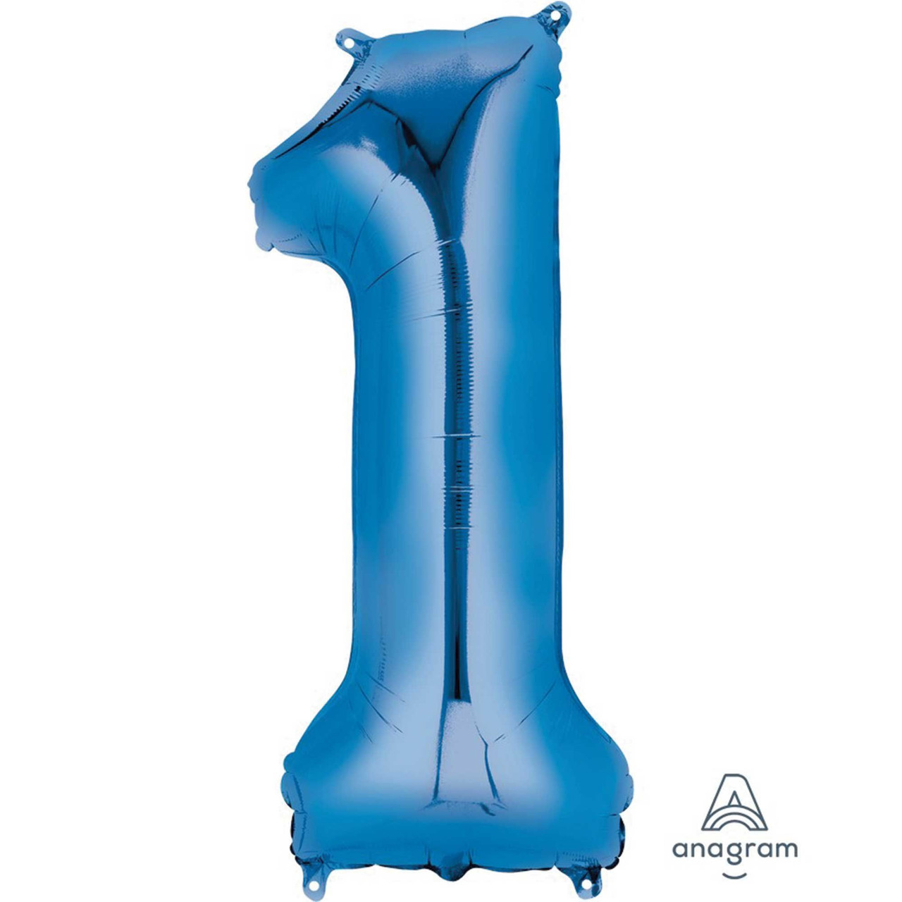 Blue Number 1 Shaped Foil Balloon