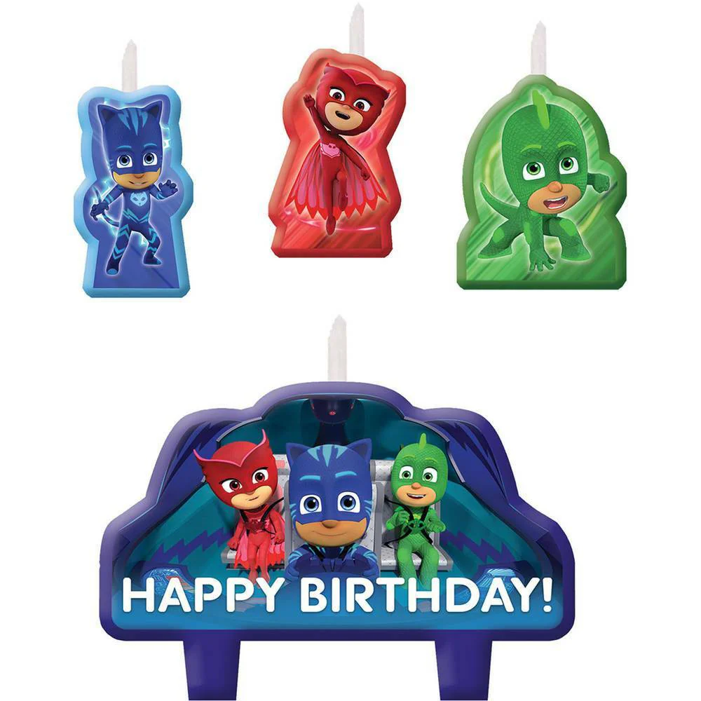 PJ Masks birthday candle set 4pcs