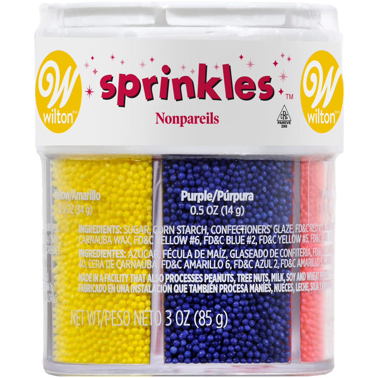 Wilton Nonpareils 6-Mix Sprinkle Assortment, 3 oz.