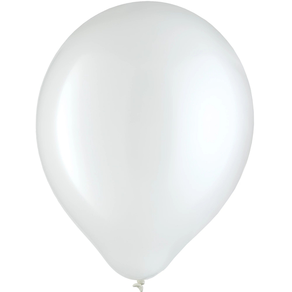 White 12in-72ct Latex Balloon