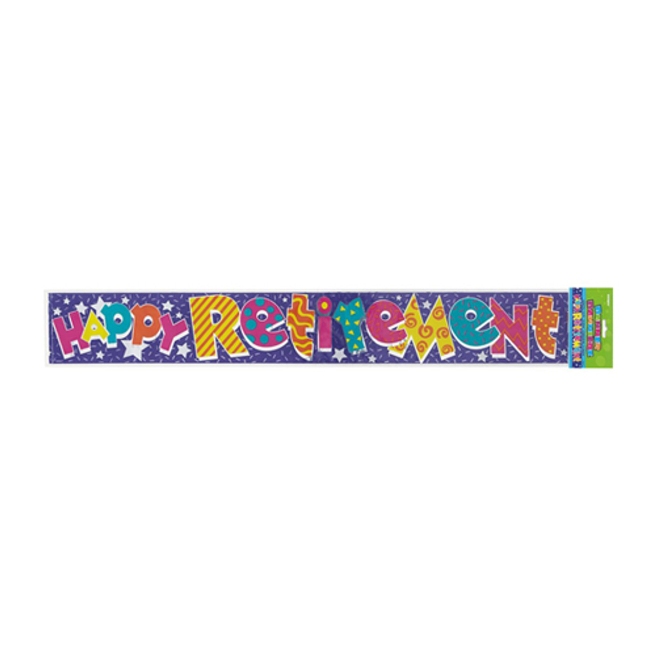 Happy Retirement Party Foil Banner