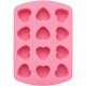 Wilton Heart-Shaped Valentine's Day Silicone Baking and Candy Mold, 12-Cavity