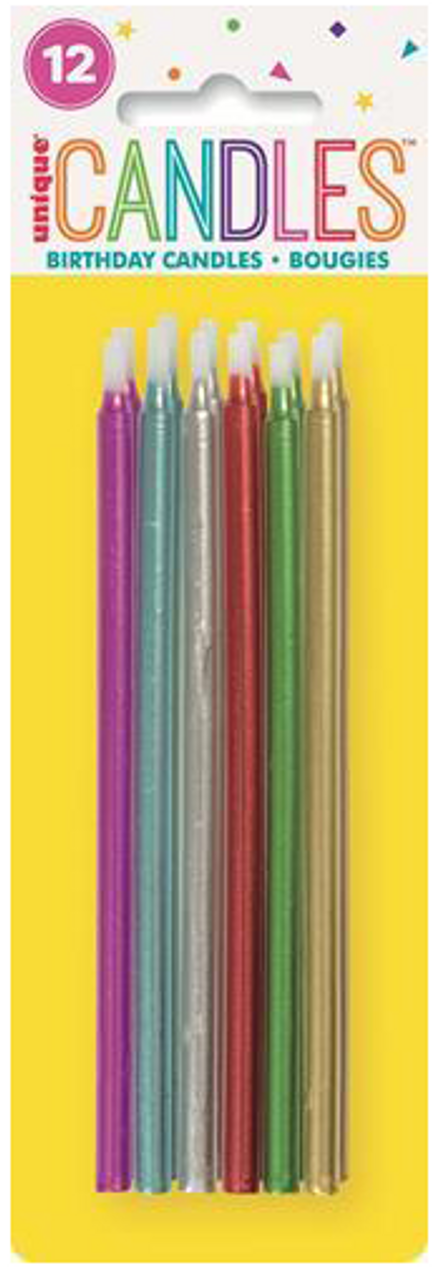 Metallic Candles 12ct
