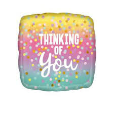 Thinking of you foil balloons.