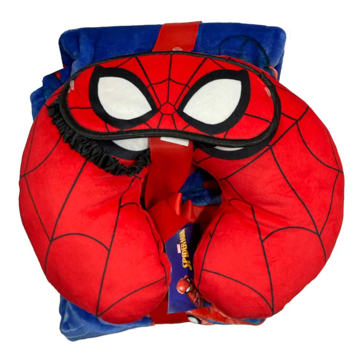 Marvel Spiderman 3Piece Travel Set Blanket Pillow