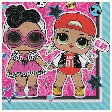 Lol Surprise 16 Count 2 Ply Lunch Napkins