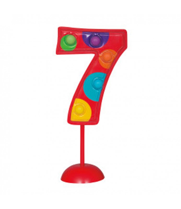 Unique #7 Flashing Number decoration 4.5inches